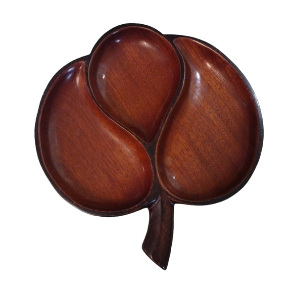 Vintage Monkey Pod Wooden Serving Tray - Picture 1 of 3